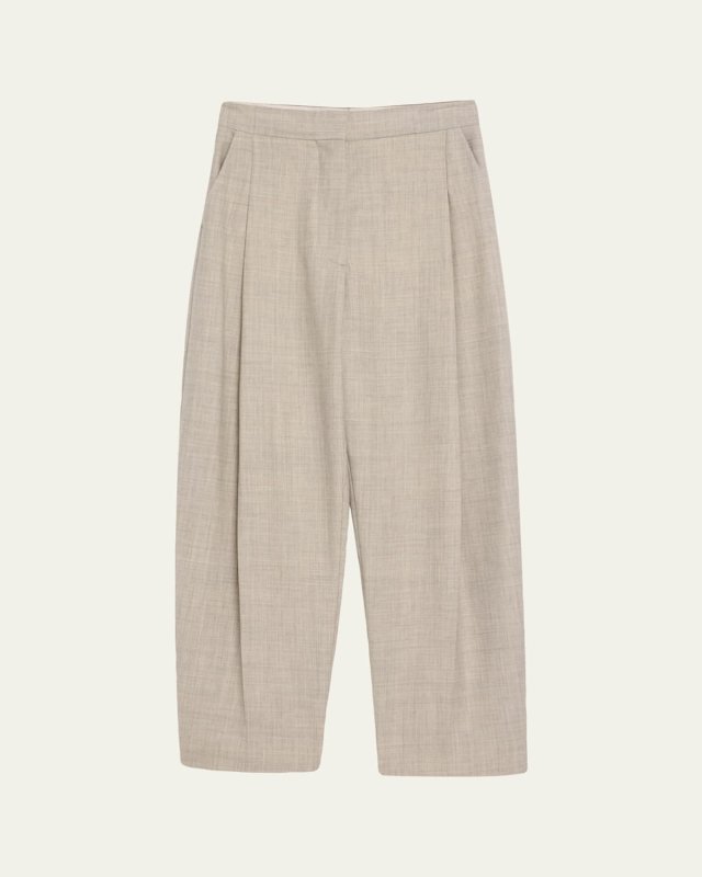 Deep Pleat Tailored Trousers